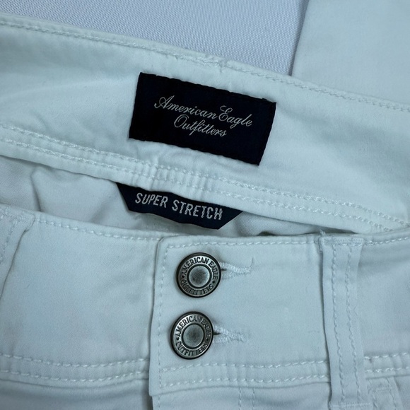 American Eagle Outfitters White Straight Leg‎ Denim - Picture 4 of 9